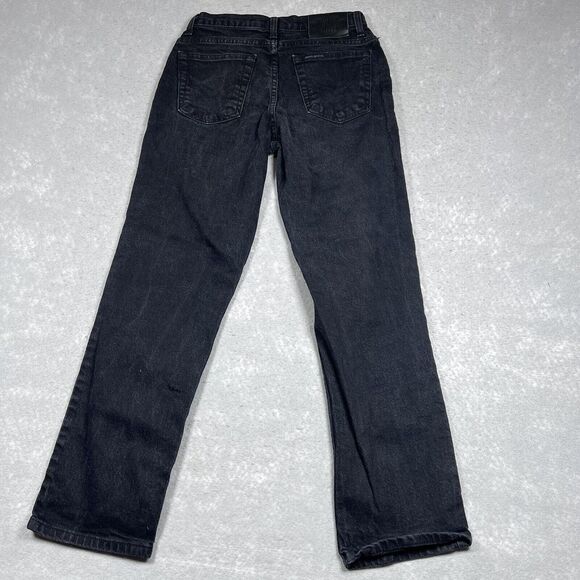 Harley Davidson Jeans Womens Size 4P Black Straight Leg Dark Wash Denim - Picture 5 of 13